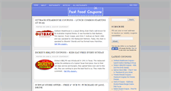 Desktop Screenshot of fast-food-coupons.info